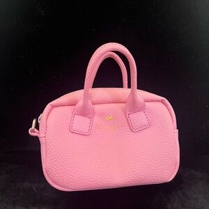 BunnytailAFO Handmade Pink Vegan Leather Ultra Mini Crossbody Bag - Made in NY